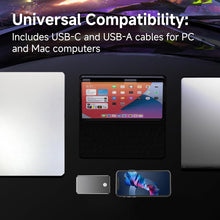 Load image into Gallery viewer, aigo P1 External SSD 1Tb/2TB Portable SSD Up to 2000 MB/s Read USB 3.2 Gen 2x2 USB-C USB-A External Solid State Drive Dust-Resistant Type-C Smartphone Windows PS5 Xbox PS4