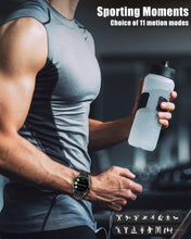 Cargar imagen en el visor de la galería, Aigo® Smart Watch Dial Answer Calls Smartwatch para teléfonos Android iOS Rastreador de actividad física a prueba de agua con pantalla táctil completa de 1.45 "12 modos deportivos Podómetro Monitor de sueño de frecuencia cardíaca