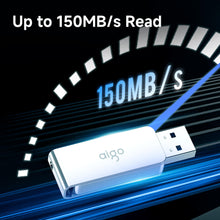 Load image into Gallery viewer, aigo U330 128GB/256GB Flash Drive USB 3.2 Thumb Drive Memory Stick Jump Drive USB Stick Pen Drive PC Laptop TV Data Storage Windows Videos Photos