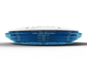 TP UFO 6-Outlet Surge Protector Clear-Blue Round Power Center Strips